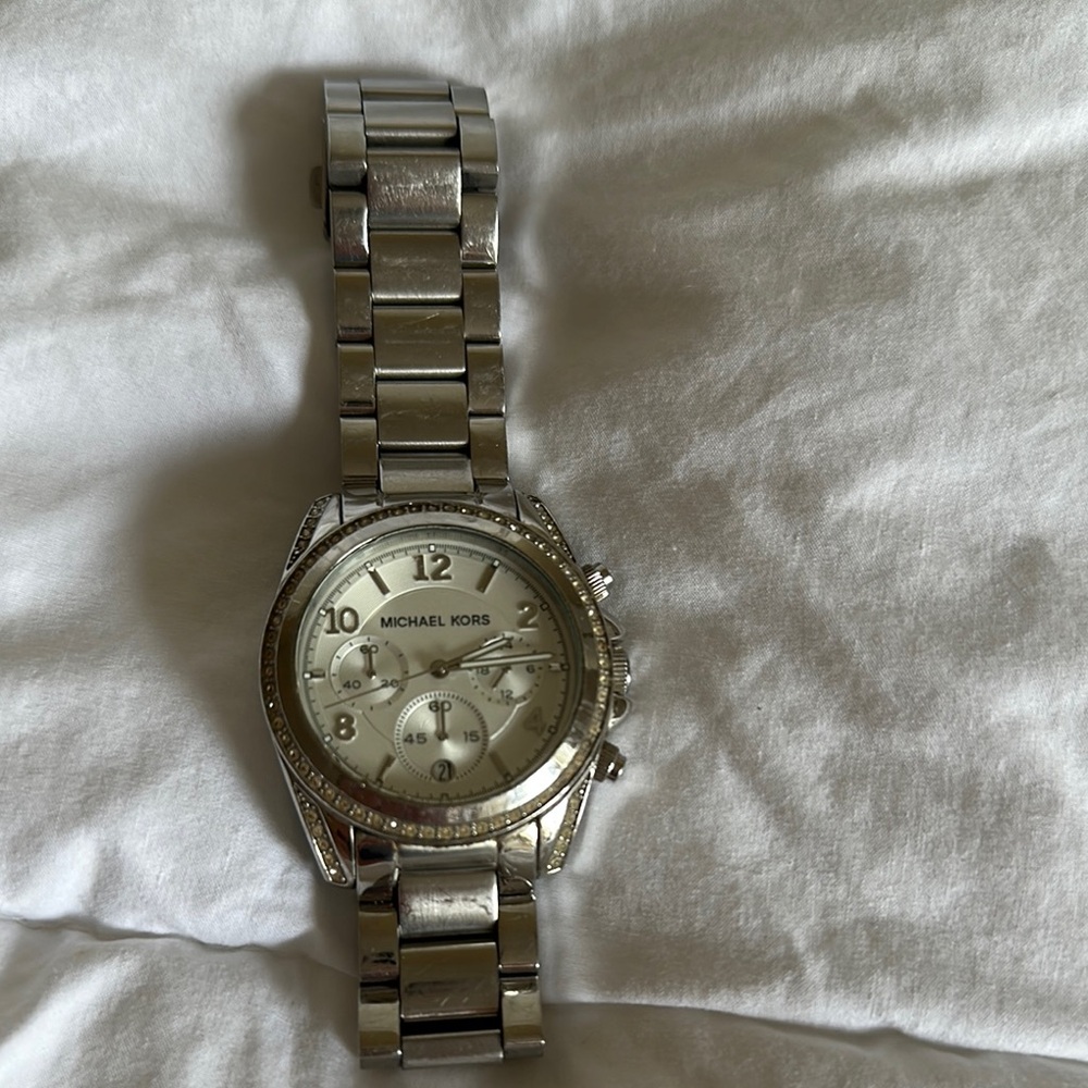 Michael Kors Silver Chronograph Watch